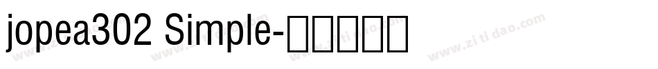 jopea302 Simple字体转换